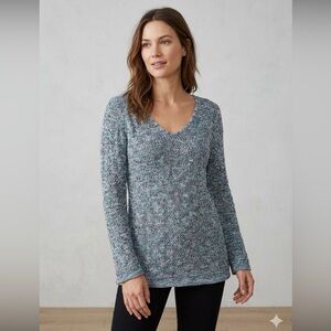 Textured Crochet Knit Top Women Small cottage chic boho